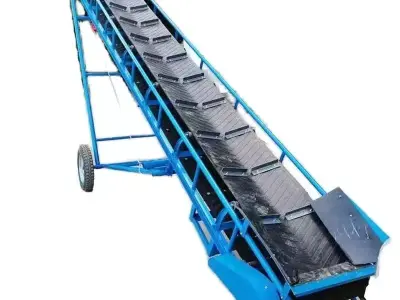 Mobile Belt Conveyor System - Movable Loading Conveyor 3D model