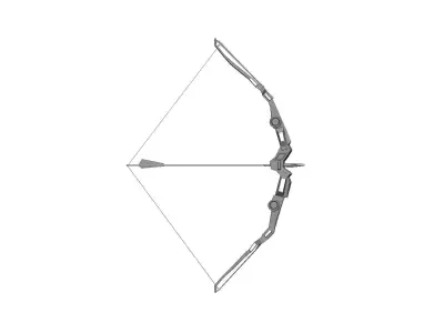 bow and arrow 3D model