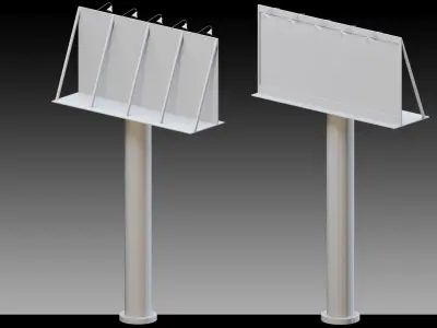 41 Billboard Props- High detail 3d models 3D model