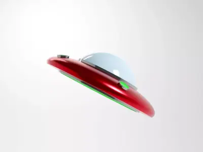 UFO spaceship 3d model Low-poly 3D model