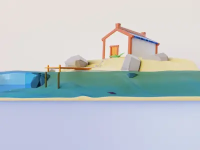 House by the sea 3D model
