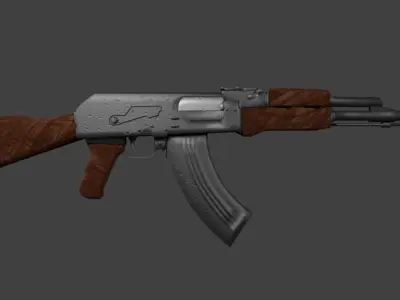 ak 47 Free low-poly 3D model purchase