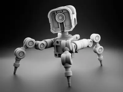 Robot tank 3D Print model 3D print model