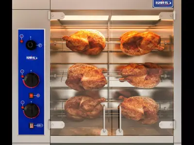 Industrial grill 3D model