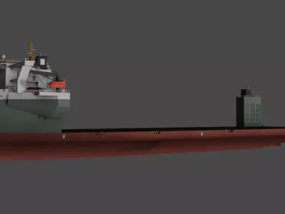 Heavy Load Carrier WHITE MARLIN Low-poly 3D model