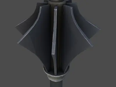 Knight Mace Low-poly 3D model