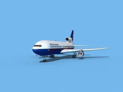 Lockheed L-1011 British Airways 1 3D model