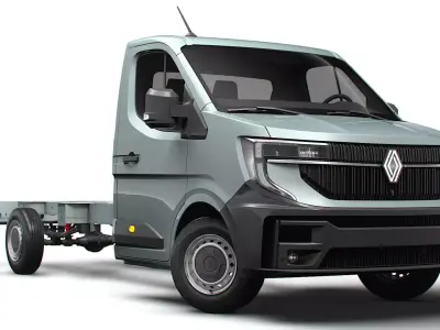 Renault Master Single Cab L3 Chassis 2024 3D model