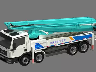 Pump Truck 3D model