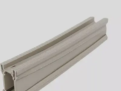 Industrial Factory Steel Beam Segment for 3D print 3D model