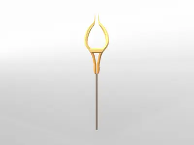 Lowpoly Sword 015 Low-poly 3D model