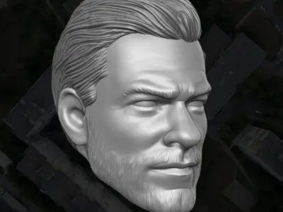 Jack Reacher Fan Art 3D Printables for Action Figures 3D print model