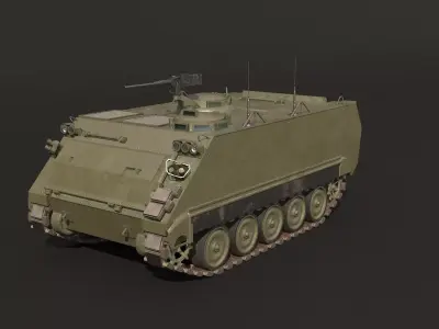 M113A3 Armored Personnel Carrier 3D model