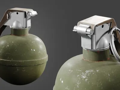 Grenade M67 3D model purchase