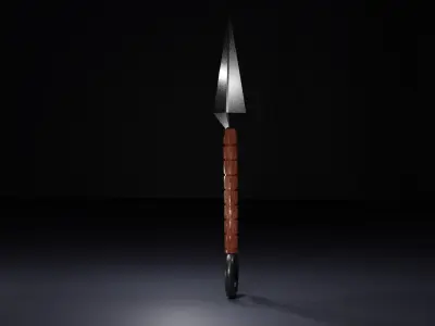 kunai Free low-poly 3D model buy