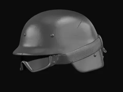 Helmet with Glasses 3D model