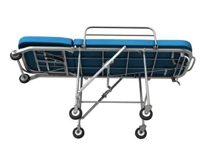 Stretcher 3d model hospital with cushion 3D model