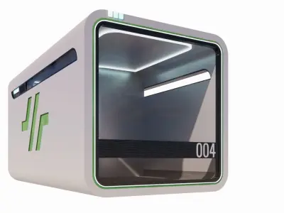 Sci-fi Capsule House 004 3D model