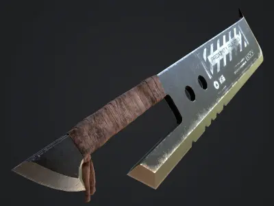 Greatsword 1 knife Low-poly 3D model