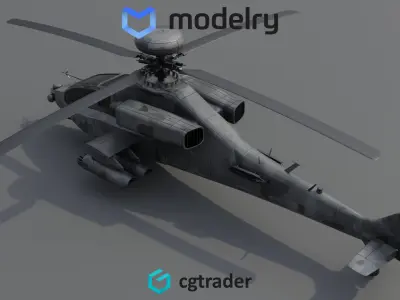 Attack Helicopter 3D model get