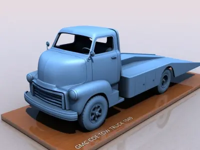 GMC 100 TOW TRUCK 1949 3D print model