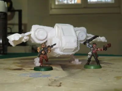 Imperial Corp Flyer  small ship 28mm size 3D print model