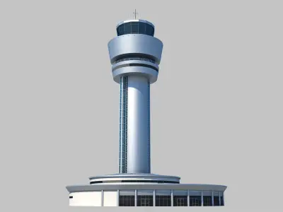 Airport Control Tower 3D model buy