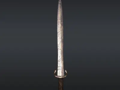 Celt Sword Free low-poly 3D model