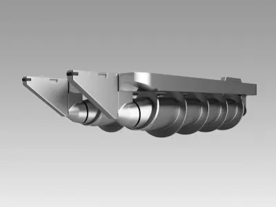Screw Track kit 3D model