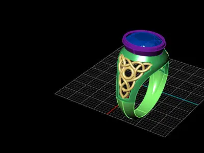 AnTiQuE MeN 6 RiNgS 3D print model