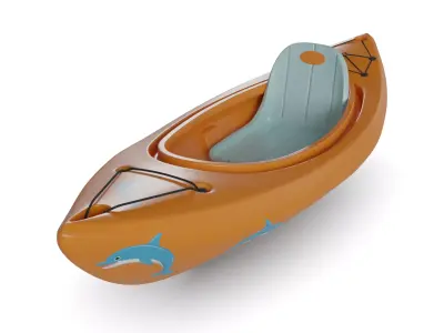 Kayak 3D model get