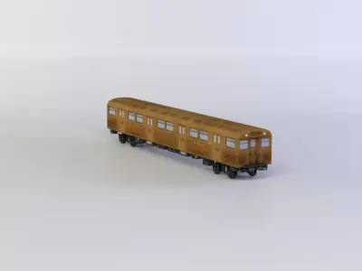 Subway train Low-poly 3D model purchase