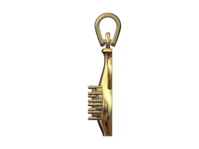 Diamond clusters urn pendant charm with bail 3D print model