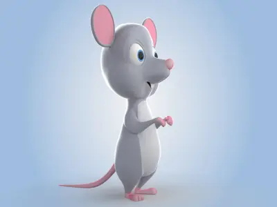Cartoon Rat 3D model purchase