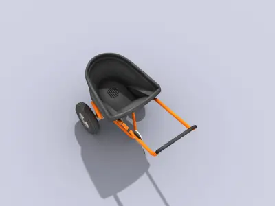 Lawn Spreader Low-poly 3D model