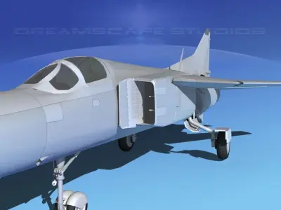 Mig-23 Fighter China 3D model