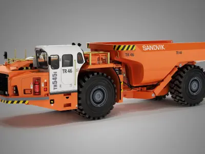 Underground Articulated Mining Dumptruck TH545i 3D model