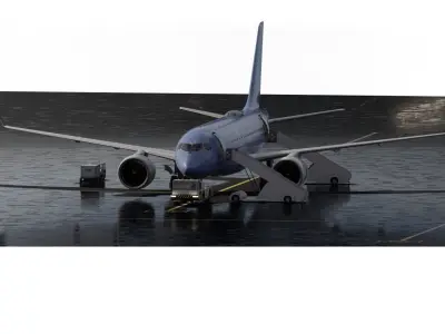 Airbus A220-100 3D model