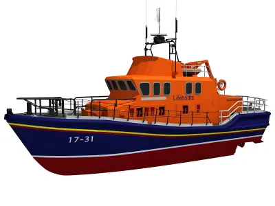 Severn Class Lifeboat 3D model