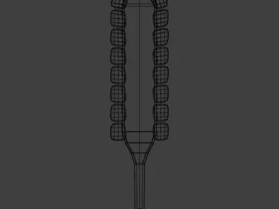 Antique Aztech Scepter Low-poly 3D model