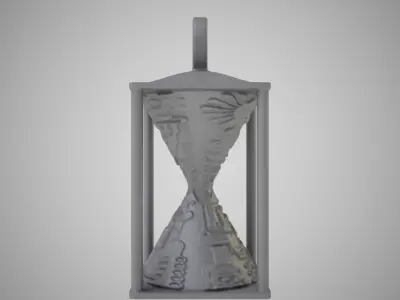 Hourglass Necklace 3D print model