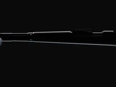 Mauser 1898 05 Bayonet Low-poly 3D model