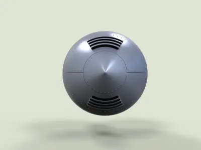 Fantasy rocket engine 3D model