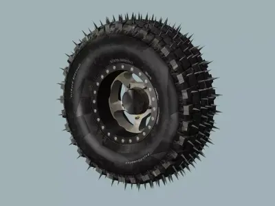 Car-Truck Wheel FF Low-poly 3D Model Low-poly 3D model