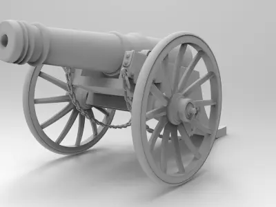 cannon 3D model