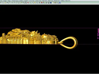 Ramparivar pendant Artwork-3 3D print model