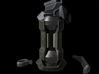 Grenade halo Free low-poly 3D model