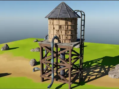 Water tank  Free 3D model