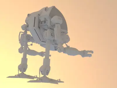 Mech warrior 3D model purchase