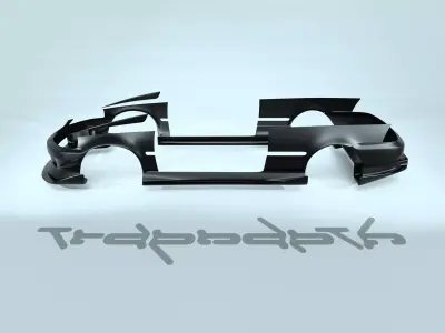 TRANDETH EJ CIVC BODY KIT 3D model